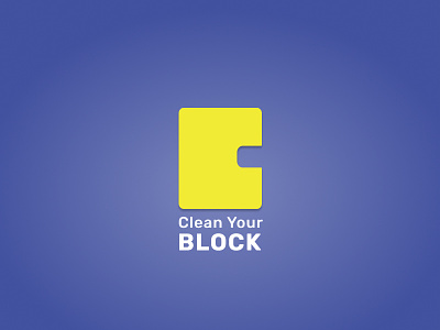Clean Your Block - Logo logo visual design