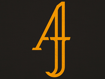 AJ logo monogram word mark