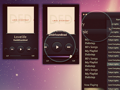 Music Player UI black interface minimal music player simple ui