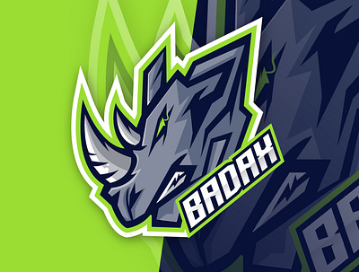 Wild Rhino branding design esport graphic design logo logo esport rhino vector