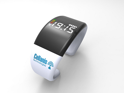 Cellanis Wristband 3d modelling 3d render freelap industrial design keyshot product design solidworks