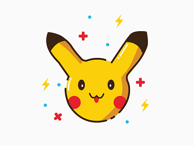 Pikachu art illustration line mbe minimal minimalist pikachu pokemon