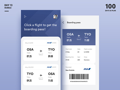 Boarding pass-App