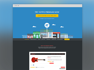 Yotpo- Landing page e commerce illustration landing page start ui up ux widget yotpo