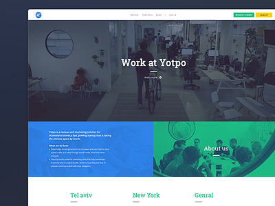 Yotpo - Jobs Page carrier e commerce form mobile app reviews yotpo