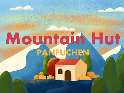 Mountain Hut 365 365 daily challenge 365 days poster branding design illustration mountains photoshop poster poster a day poster design