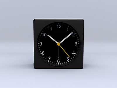 Practice——BRAUN AB1 alarm clock braun c4d classical photoshop