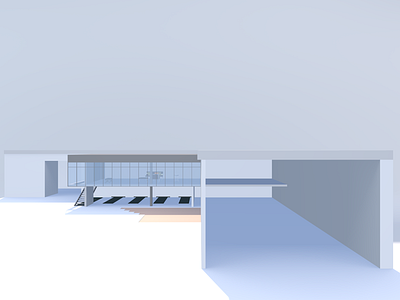 Mies 3 architecture building c4d furniture mies photoshop