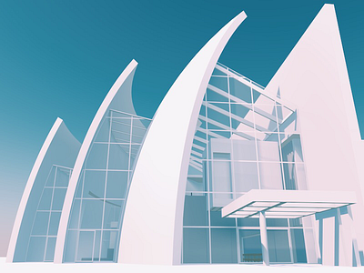 Church & VSCO architect architecture c4d vsco