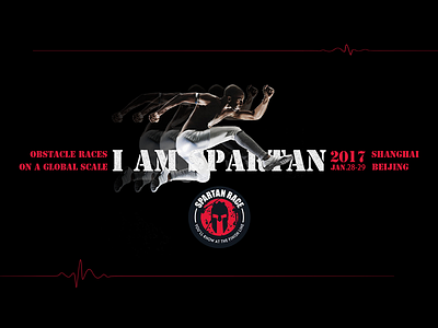 Spartan Race-Banner banner marathon race running spartan sports ui ux website