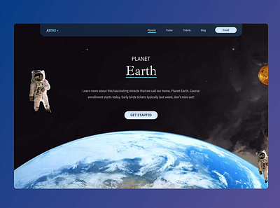 SPACE Web Design app design landing page ui website