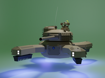 spider hover tank 3d blender design graphic design highpoly hover military spider tank