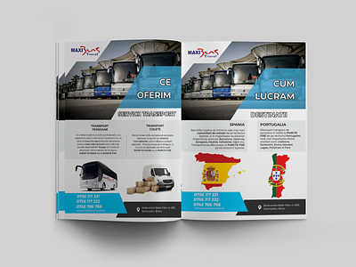 Catalog servicii - Transport international persoane si colete branding catalog catalog servicii design graphic design print design