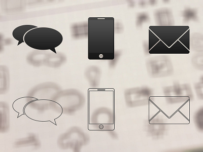 Messaging Icons icon messages ui