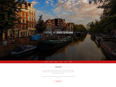 Front In Amsterdam website