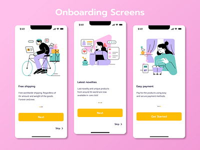 Daily UI Challenge #3 Onboarding app chalenge design mobile onboarding screens ui