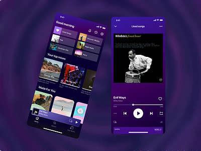 Daily UI Challenge #6 Music App