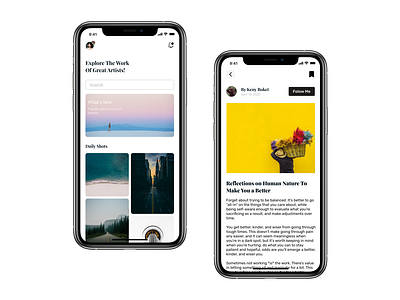 Daily UI Challenge #17 Gallery app