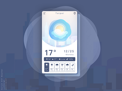 Dailyui 37 Weather dailyui ui weather