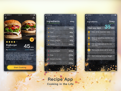 DailyUI #40 recipe recipe