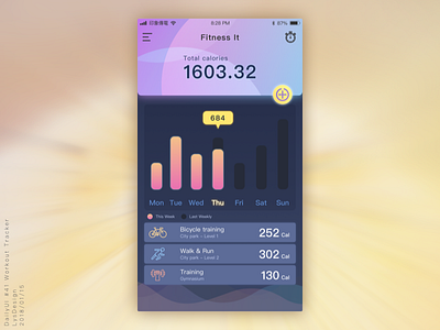 DailyUI #41 Workout Tracker workouttracker