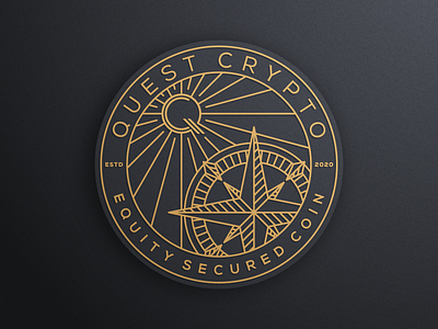 QUEST CRYPTO part 1 artismstudio artwork brandidentity coin creative crypto cryptocurrency design graphicdesign icon illustration lineart logo luxury monoline quest secured vector