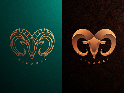 LEFT or RIGHT? abstract artismstudio branding business clothing company goat gradient graphicdesign horn illustration lineart logo monoline mountain goat nubian ibex ui ux vector
