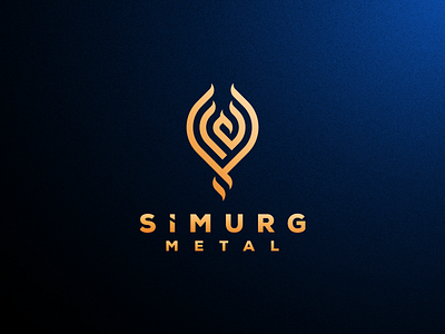 SIMURG METAL abstract animal artismstudio branding business company icon identity illustration lineart logo logos monoline mythology phoenix simurg ui ux vector