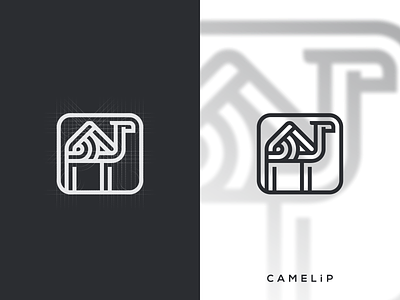 CAMELiP abstract artismstudio branding building business camel company geometric grid icon identity illustration lineart logo logos monochrome monoline ui ux vector