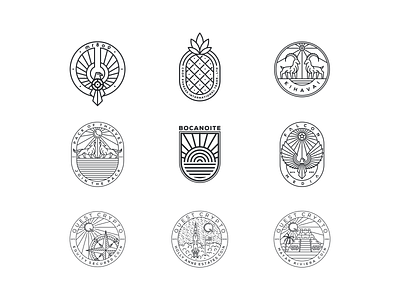 LineArt Badge Logo Collections.