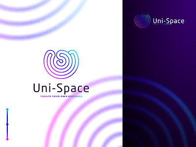 Uni-Space artwork brand identity branding business company coreldraw creative design graphic design graphicdesign identity illustration illustrator lettermark lineart logo logos monogram monoline ui