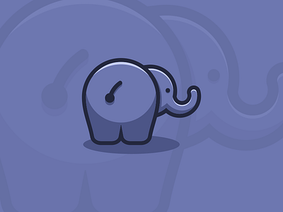 Big Ass Elephant bigass brandidentity elephant forsale graphicdesign logo