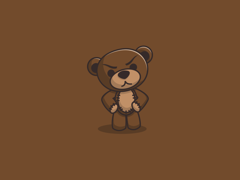 angry teddy