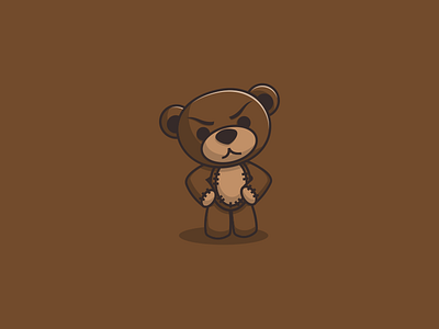 Angry Teddy angry teddy artwork brand identity creative graphic design icon illustrator logo t shirt teddy teddy bear