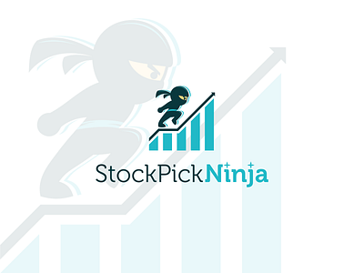 Stock Pick Ninja accounting artwork brand identity coreldraw financial graphic design icon illustrator logo ninja