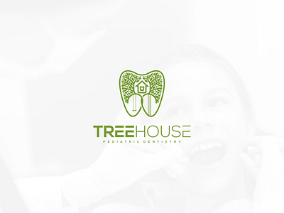 Treehouse Pediatric Dentistry artwork brand identity coreldraw dentist graphic design illustrator logo photoshop tree