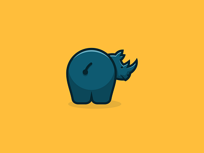 Big Ass Rhino artwork brand identity coreldraw creative graphic design icon illustrator logo photoshop rhino