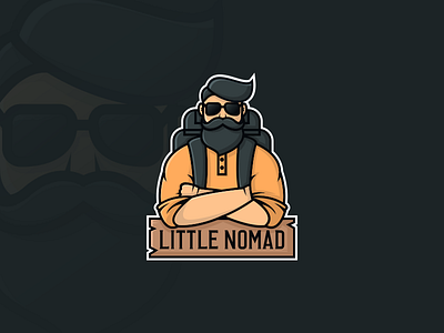 Little Nomad artwork brand identity business card coreldraw creative graphic design illustrator logo photoshop