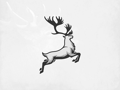 Jumping Deer artwork brand identity coreldraw creative deer forsale graphic design illustrator logo photoshop