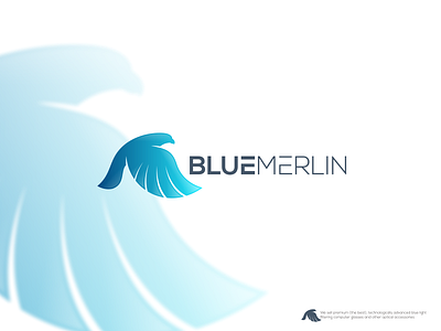 Blue Merlin 2 artwork brand identity coreldraw creative falcon graphic design illustrator logo merlin photoshop