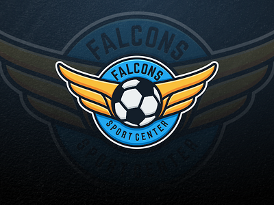 Falcons Sport Center artwork brand identity coreldraw creative esport football graphic design illustrator logo photoshop soccer sport