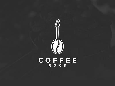 Coffee Rock artwork brand identity business card coffee coreldraw graphic design guitar illustrator logo music
