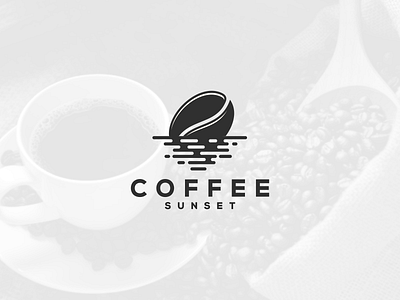 Coffee Sunset artwork brand identity business card coffee coreldraw forsale graphic design illustrator logo sunset