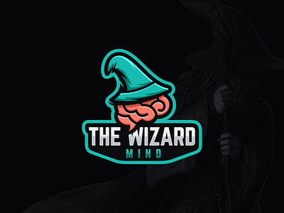 The Wizard Mind artwork brand identity coreldraw creative esport graphic design illustrator logo mind photoshop tshirt wizard