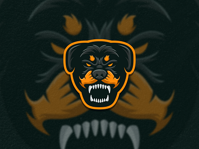 Rottweiler artwork brand identity coreldraw creative esport graphic design icon illustrator logo photoshop rottweiler tshirt