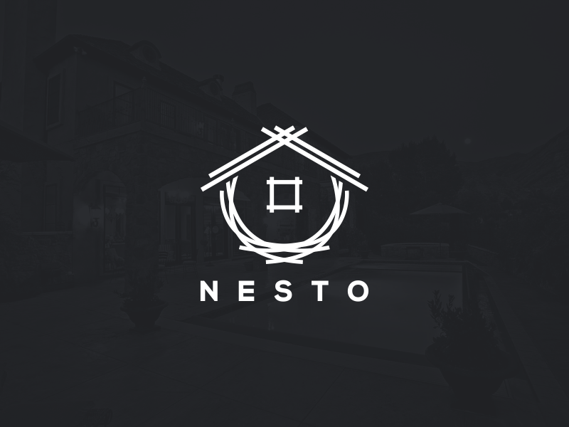 Nesto artwork creative photoshop coreldraw illustrator graphic design brand identity tshirt logo nest mortgage real estate