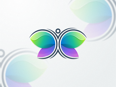 Human + Butterfly + Leaf abstract artwork brand identity business card coreldraw creative dragon graphic design grid logo photoshop sketch