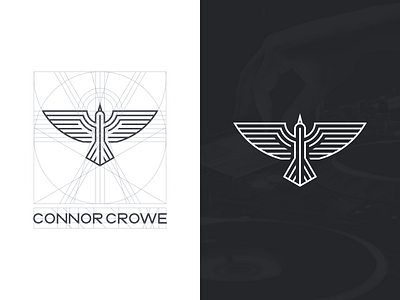 Crow/Raven | Line style brand identity business card coreldraw creative crow forsale graphic design grid logo photoshop raven sketch