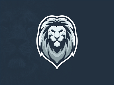White Lion animal brand identity coreldraw esport graphic design icon illustrator lion logo sticker tshirt white lion