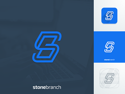 SB monogram artism design artwork brand identity coreldraw creative crypto currency graphic design illustrator line art logo monogram